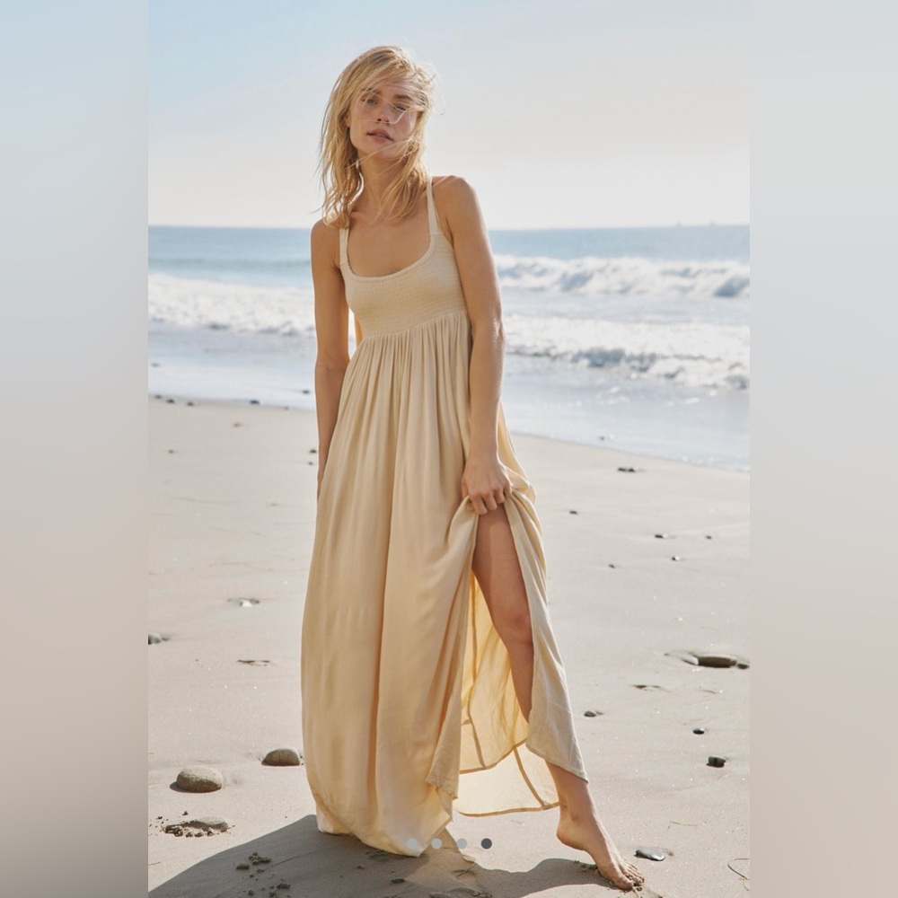 Free People Free-est Look My Way Maxi Dress, Color Dunes, Size Small, NWT
